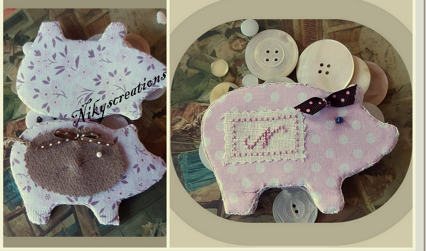 Piggy Needlebook - Cross Stitch Pattern 