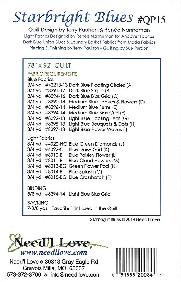 Starbright Blues - Quilt Pattern