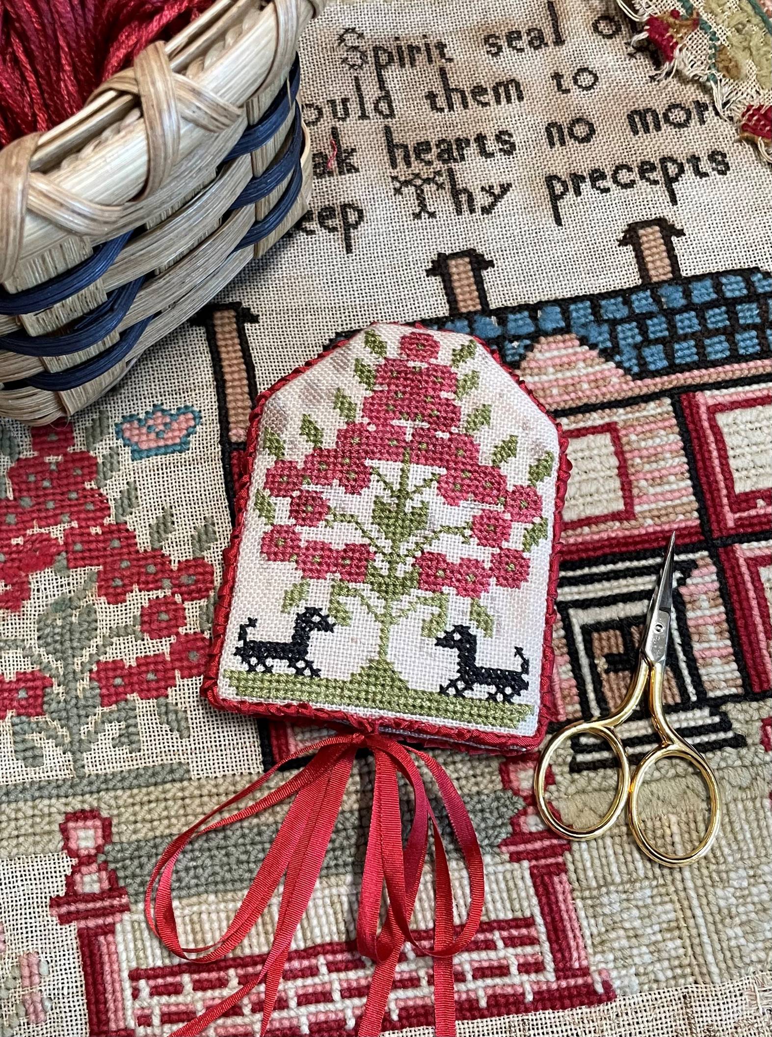 Miss Campbell's Scissors Keep - Cross Stitch Pattern