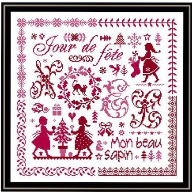 Jour De Fete Mon Beau Sapin - Cross Stitch Pattern