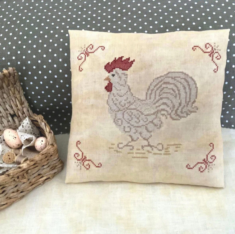 The Curly Rooster -  Cross Stitch Pattern