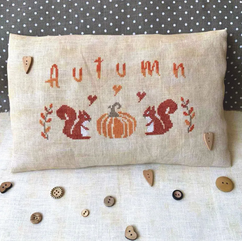 Rustic Autumn Charm -  Thanksgiving Cross Stitch Pattern