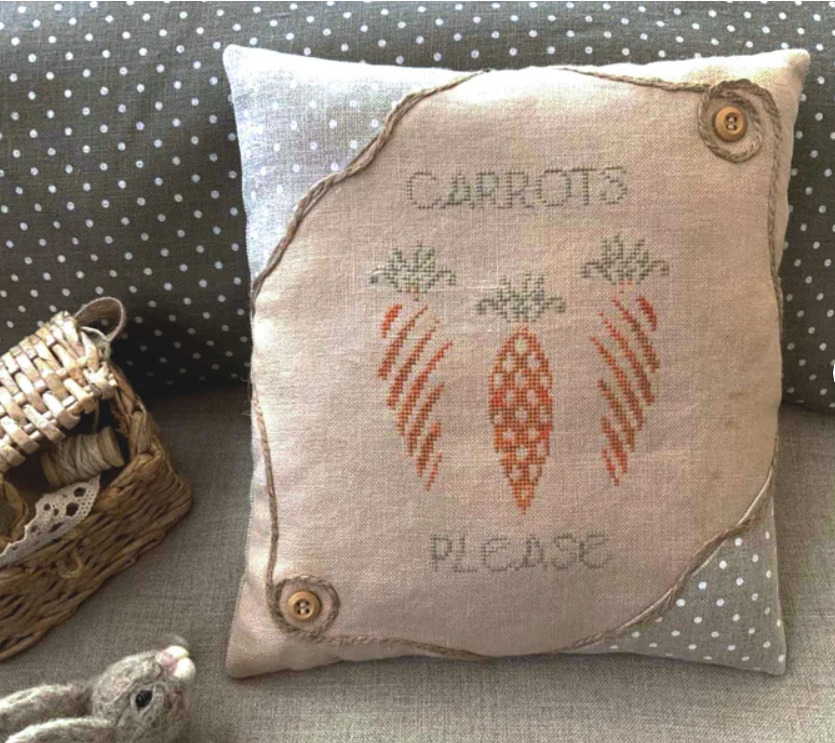 Carrots (Three Carrot Image) -PDF Cross Stitch Pattern
