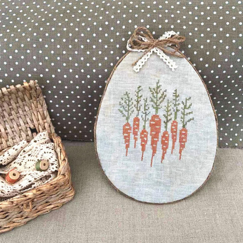Carrots (Seven Carrot Image) - PDF Cross Stitch Pattern