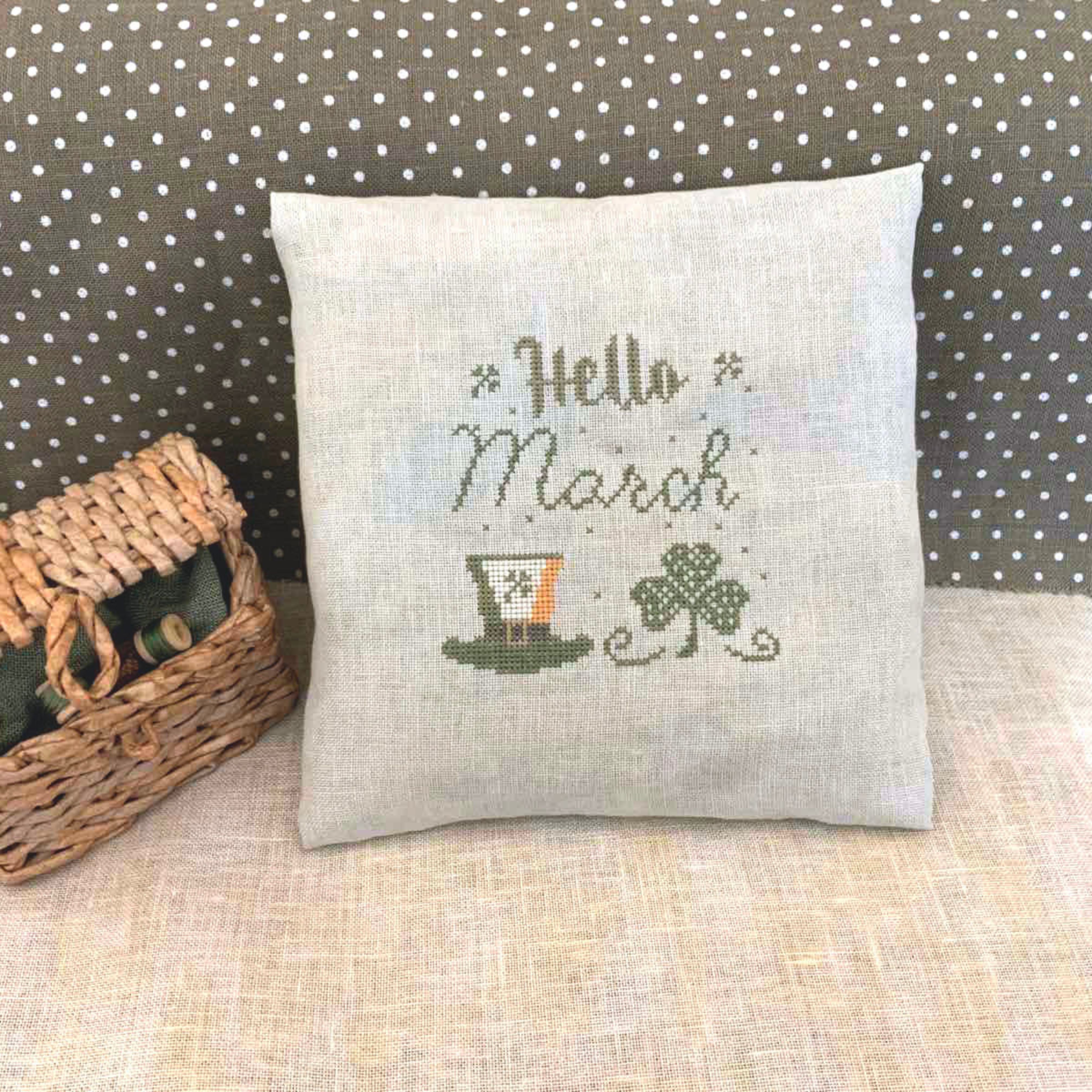 Hello March - Cross Stitch Pattern