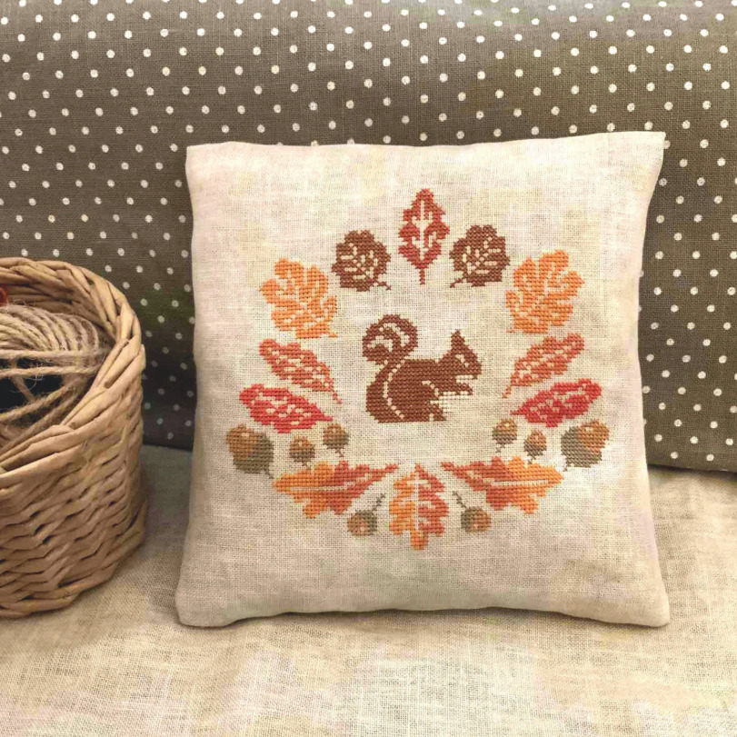 Squirrel in the Fall - Cross Stitch Pattern