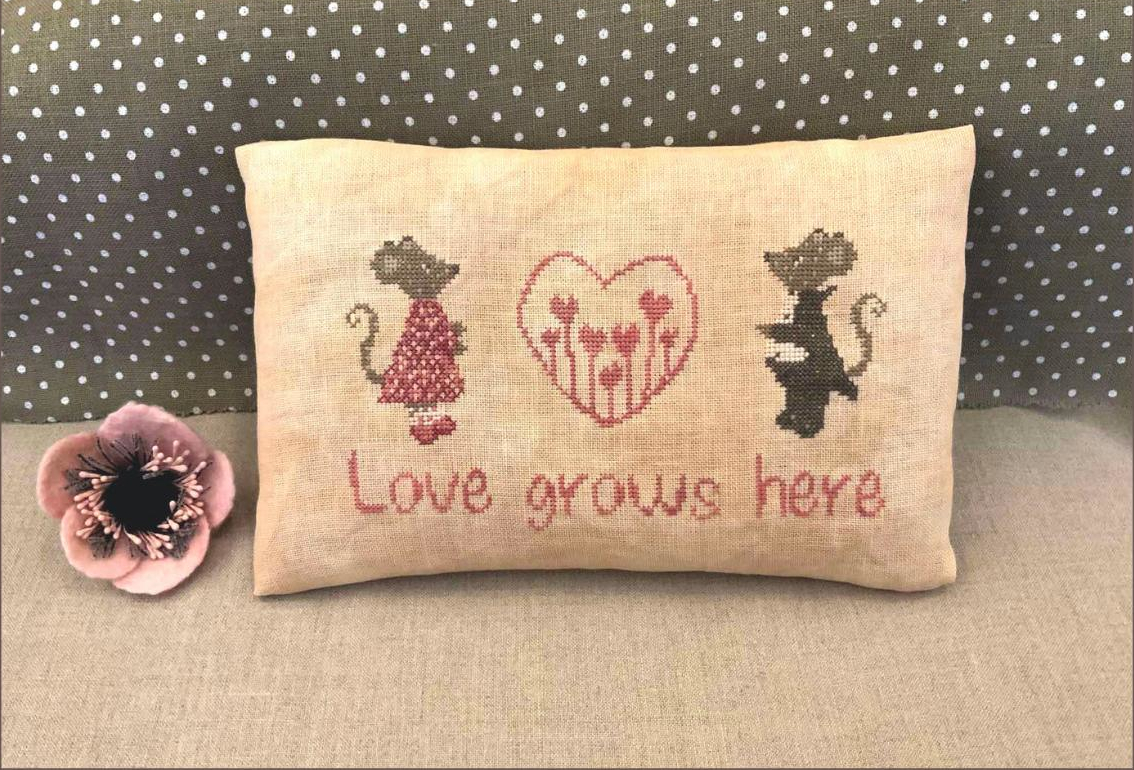 Love Grows Here - Cross Stitch Pattern