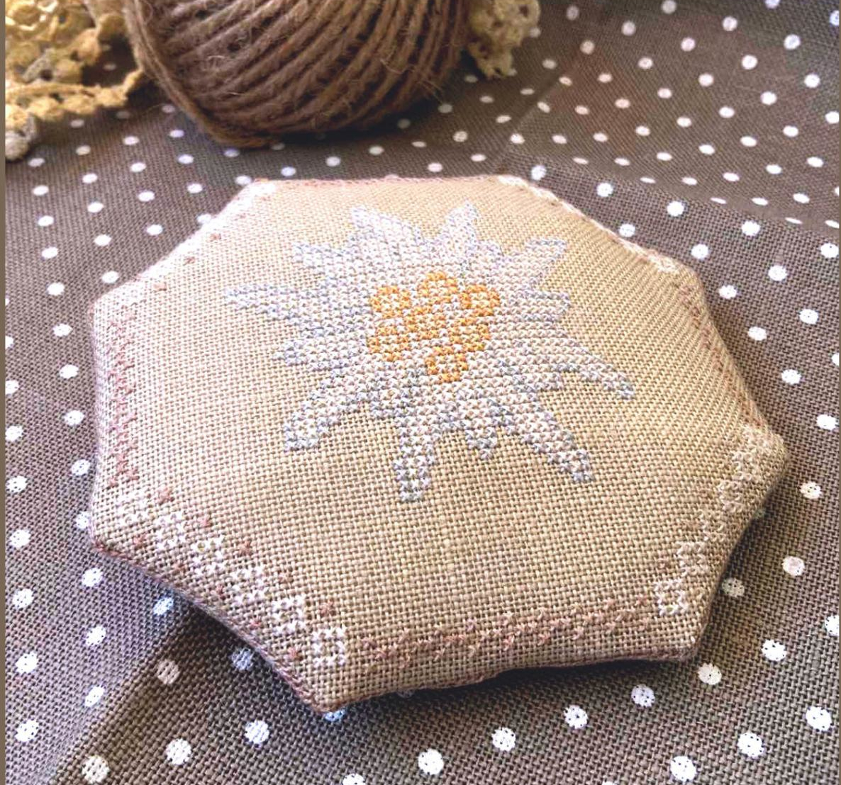 Edelweiss Ornament - PDF Cross Stitch Pattern