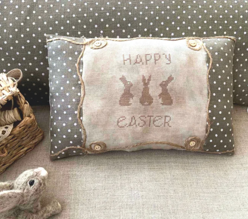 Happy Easter Rabbits - Cross Stitch Pattern
