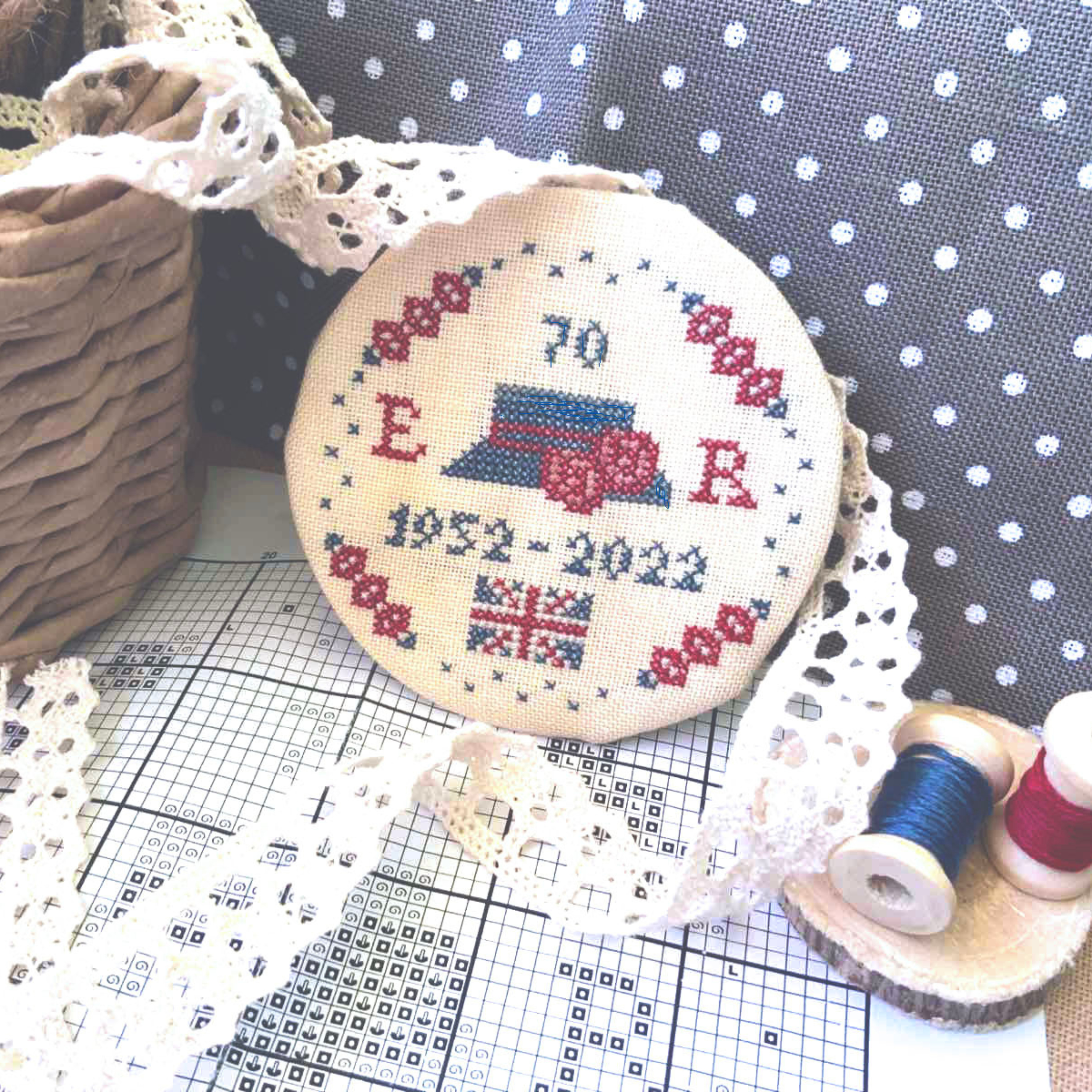 Platinum Jubilee - Cross Stitch Pattern
