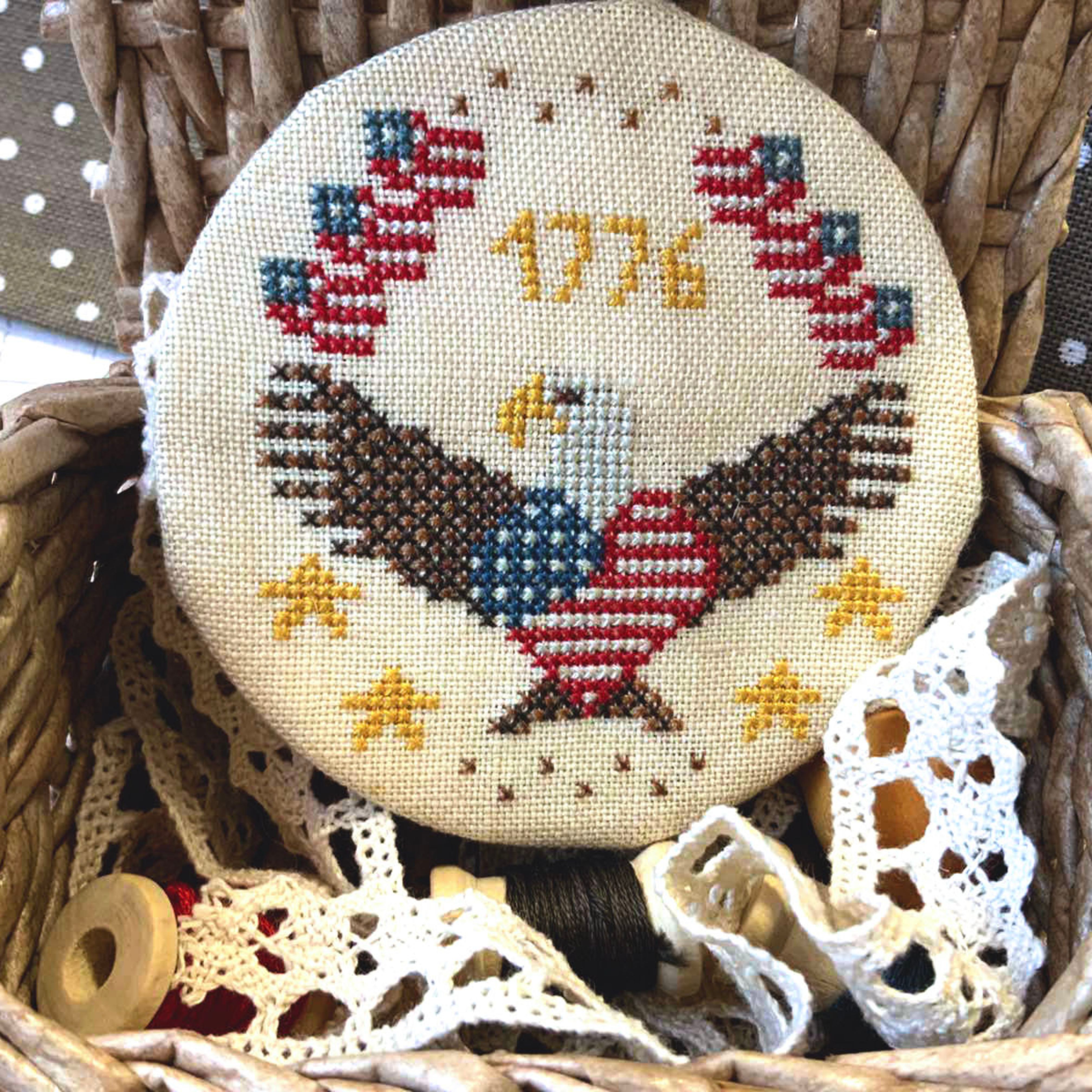 Patriotic Eagle - PDF Cross Stitch Pattern