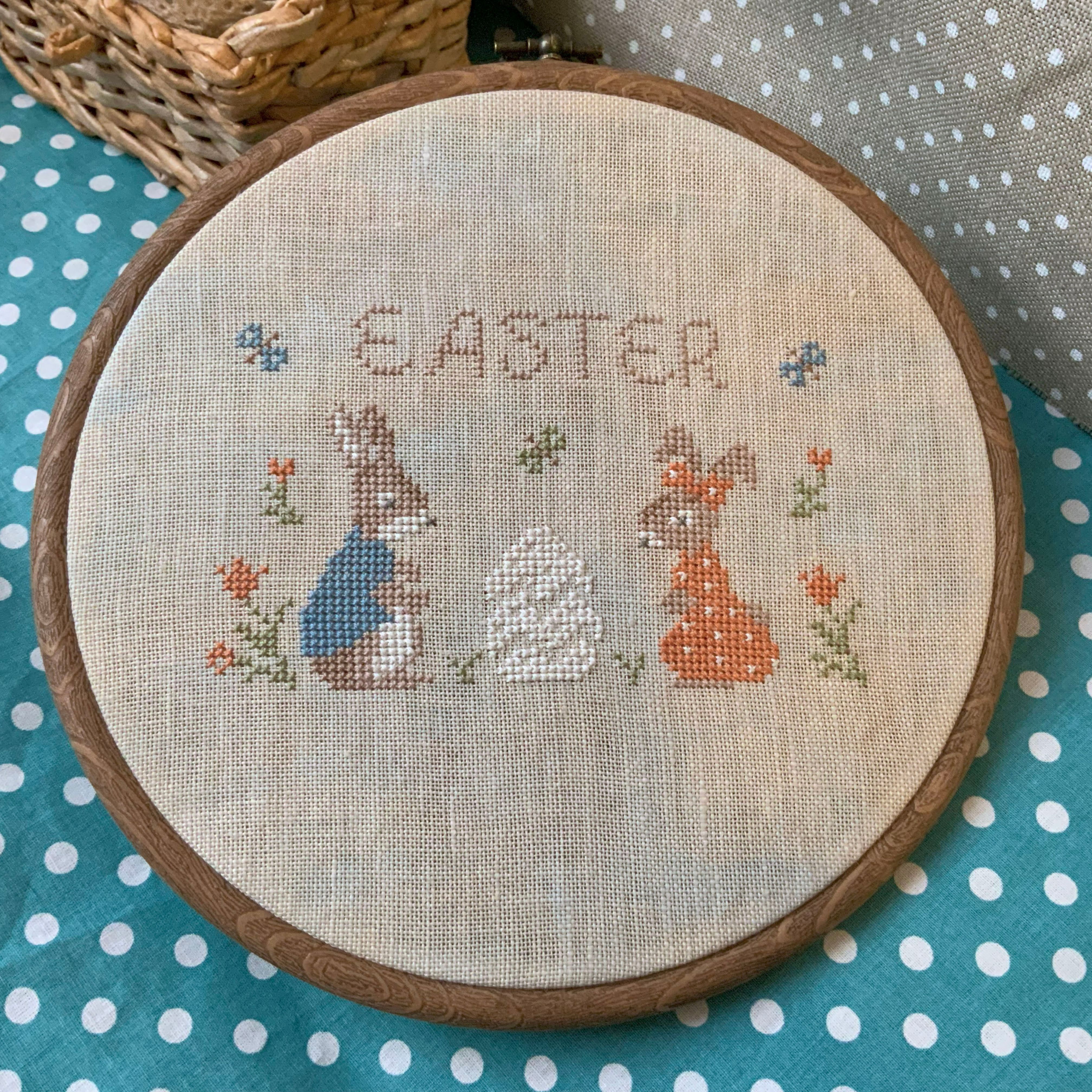 Charming Easter Bunnies - PDF Cross Stitch Pattern