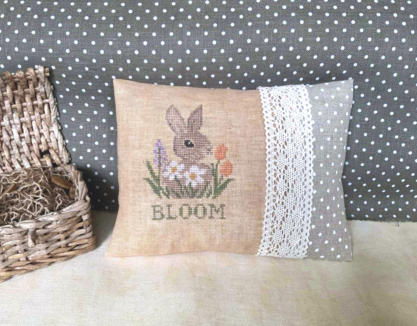 Bunny in Bloom - PDF Cross Stitch Pattern
