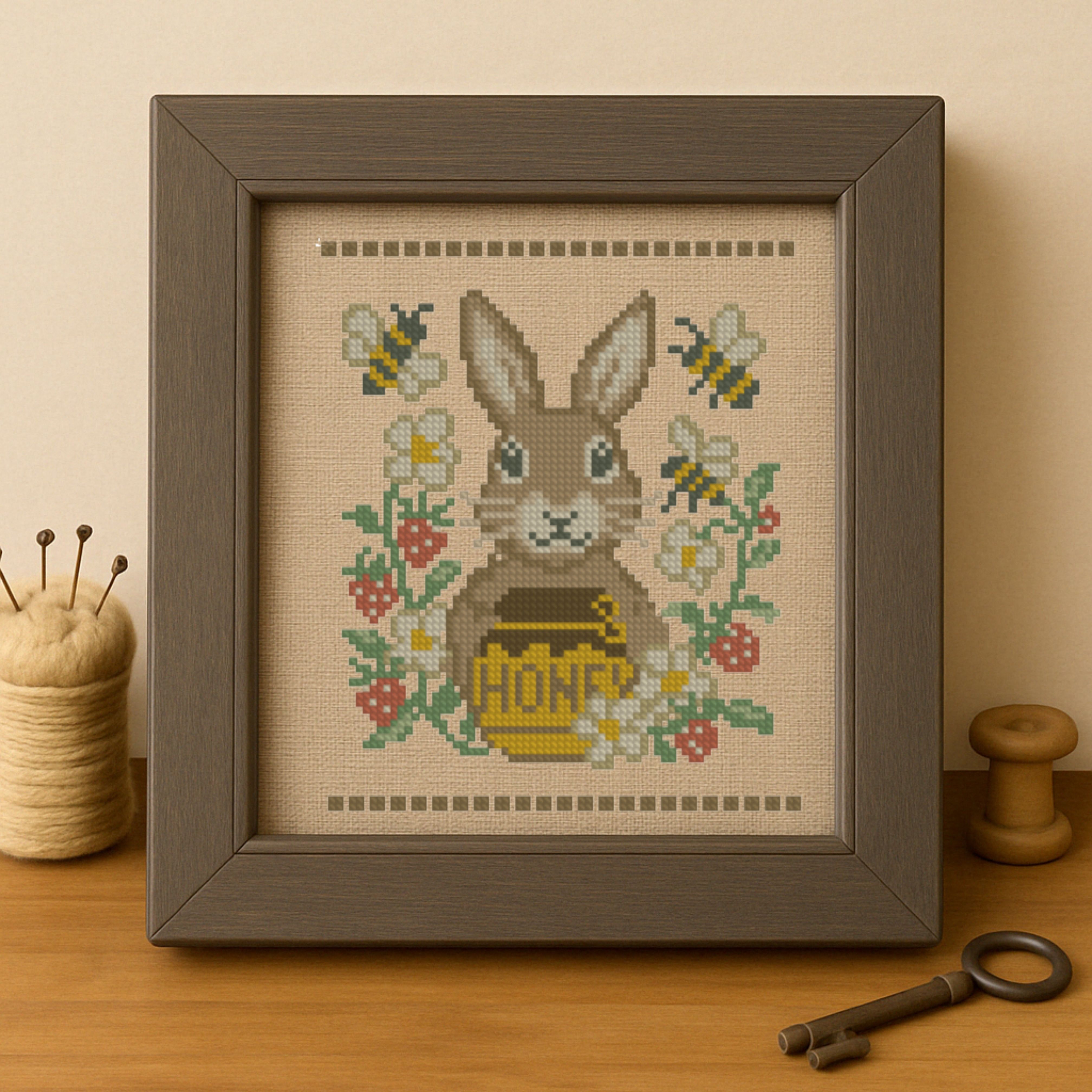 Honey Bunny - Easter Cross Stitch Pattern