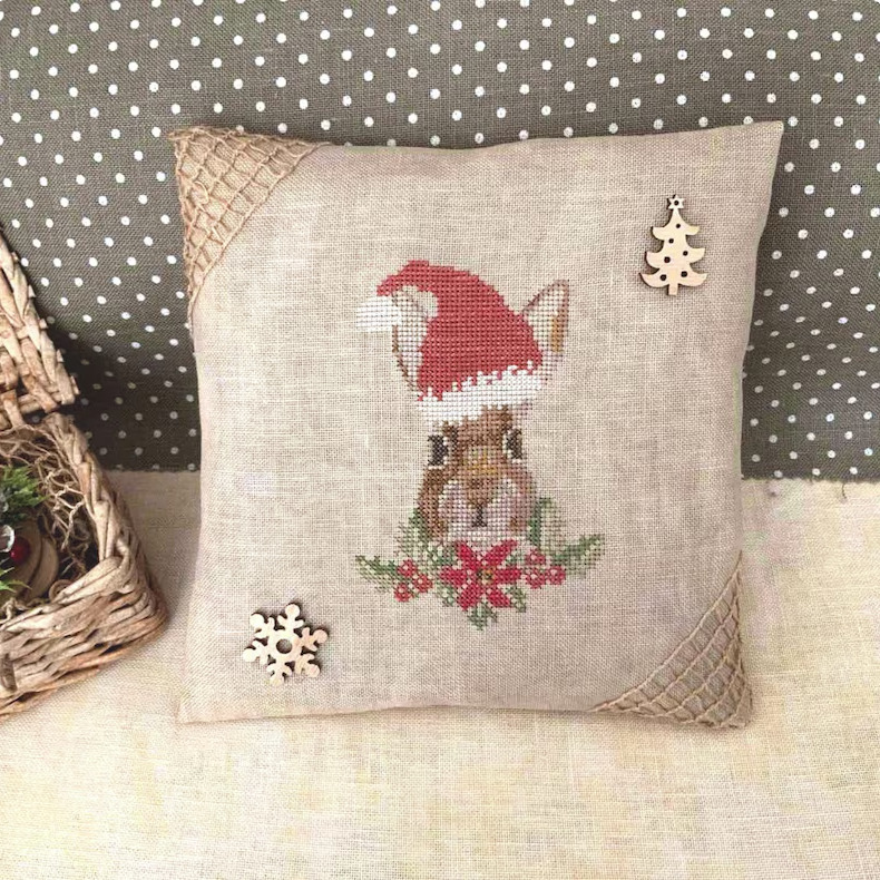 Christmas Rabbit - PDF Cross Stitch Pattern