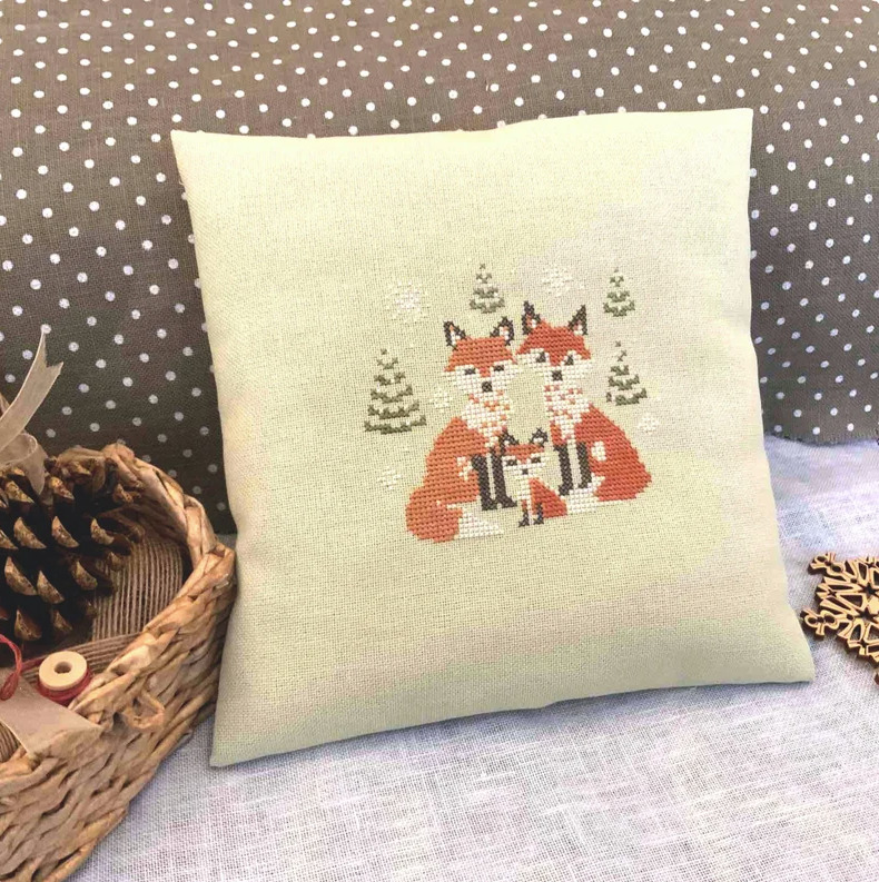 Fox Family - Cross Stitch Pattern