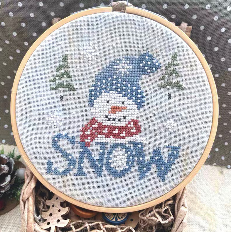 Frosty Greetings - Christmas Cross Stitch Pattern