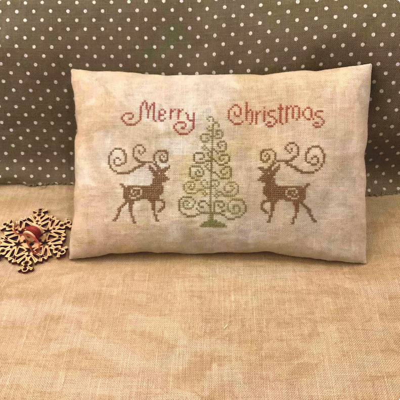 Holiday Spirit Curls - Christmas PDF Cross Stitch Pattern