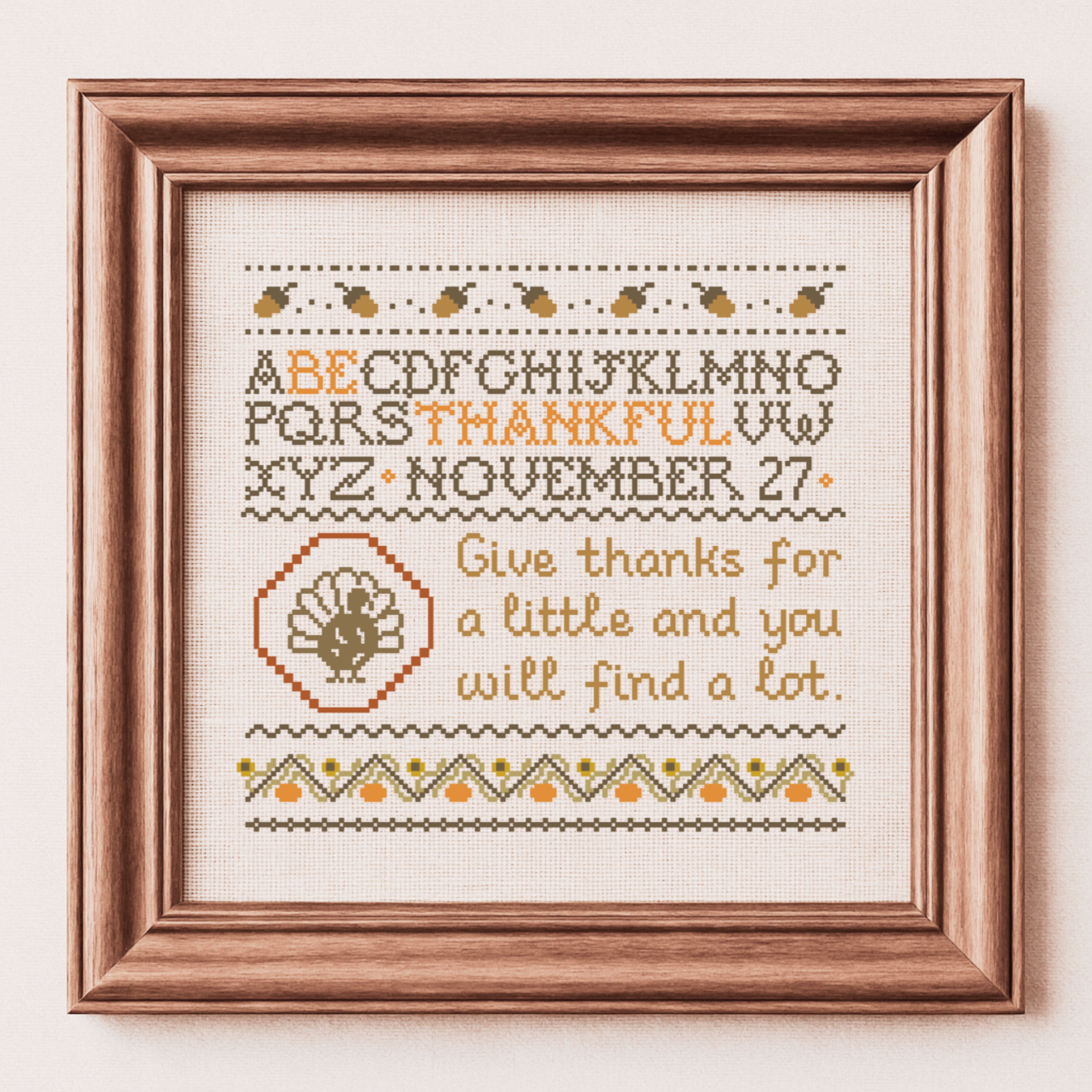 A Little Thankful - PDF Cross Stitch Pattern