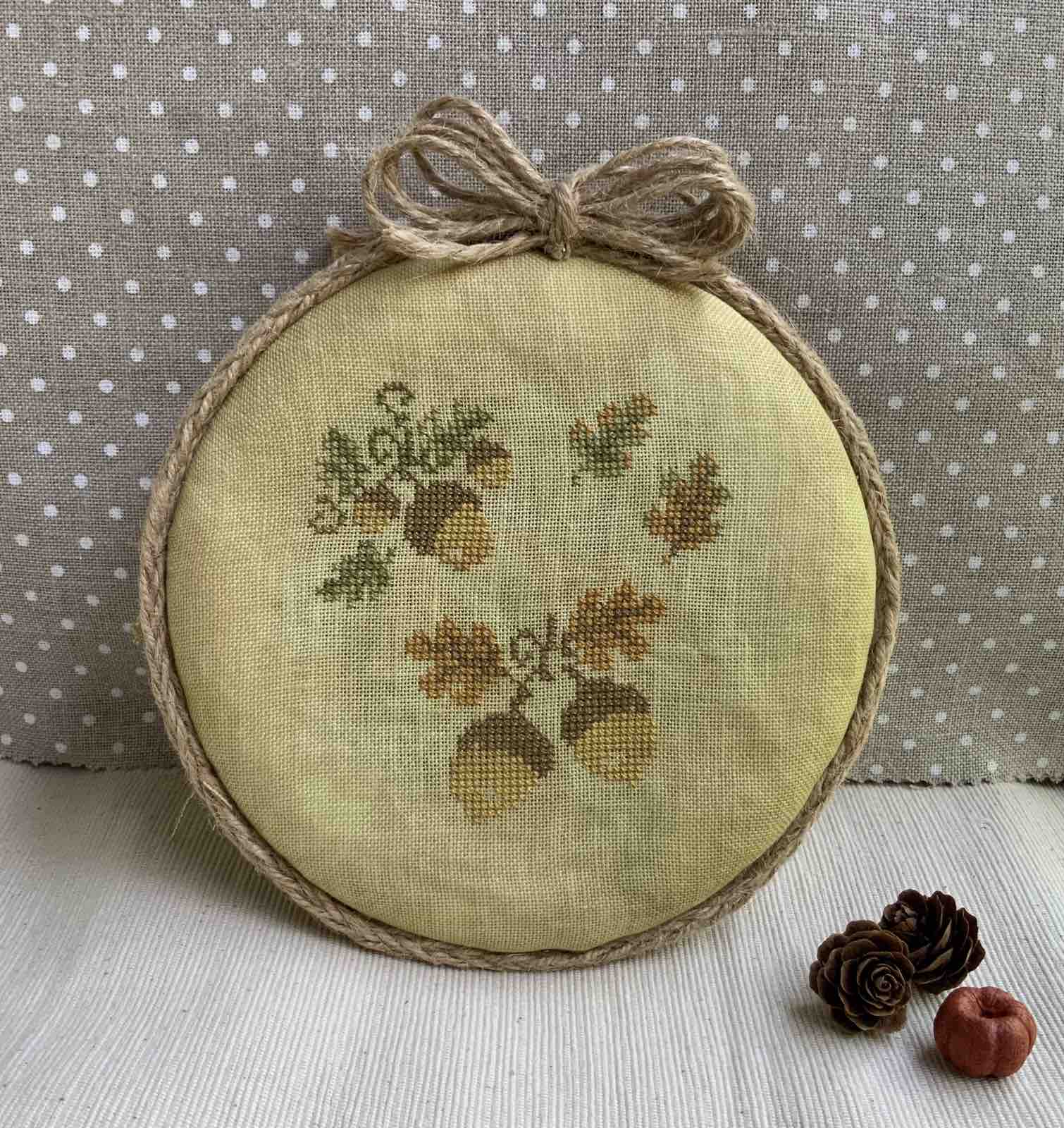 Garden Treasures Acorns - Fall Cross Stitch Pattern