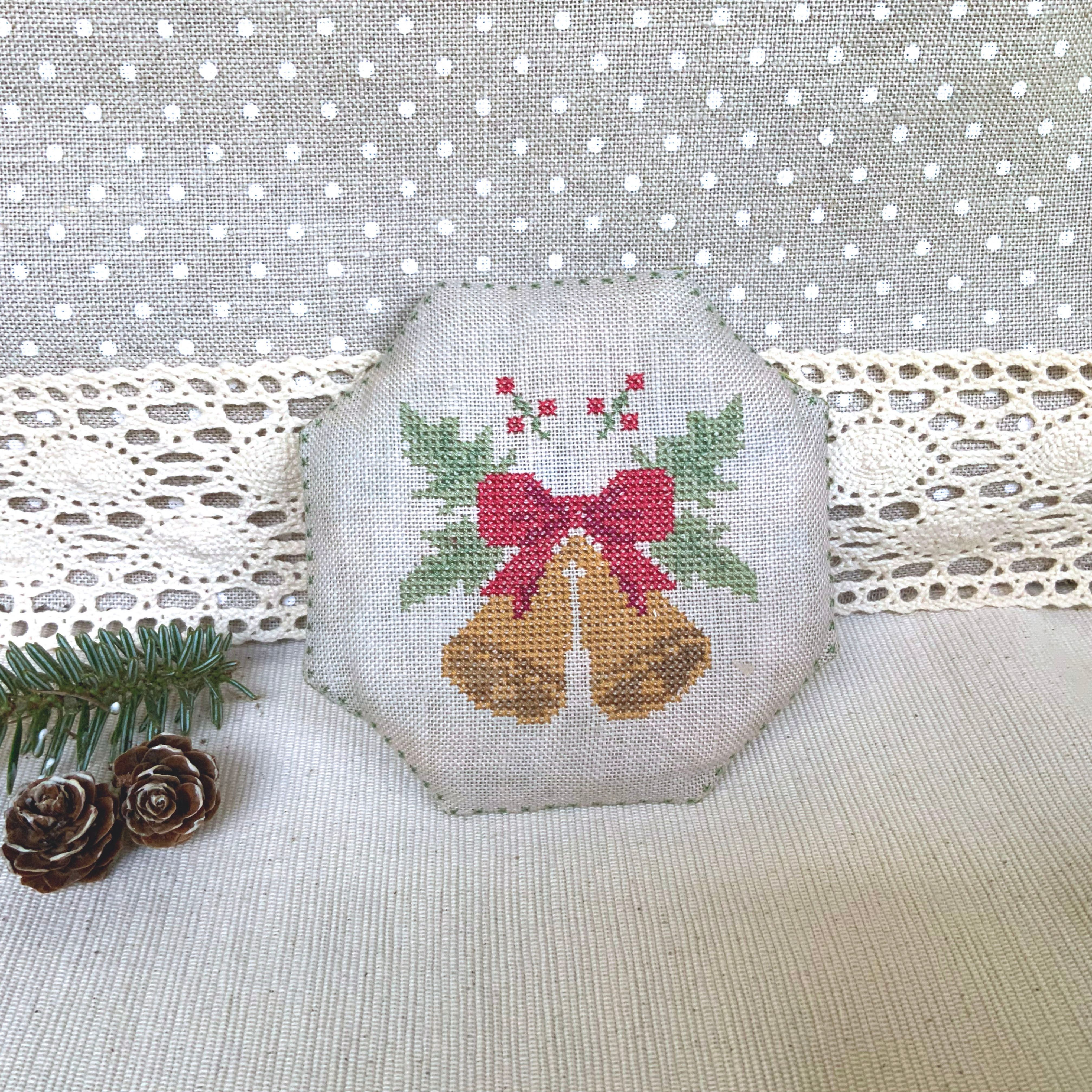 Holly Bells - Christmas Cross Stitch Pattern