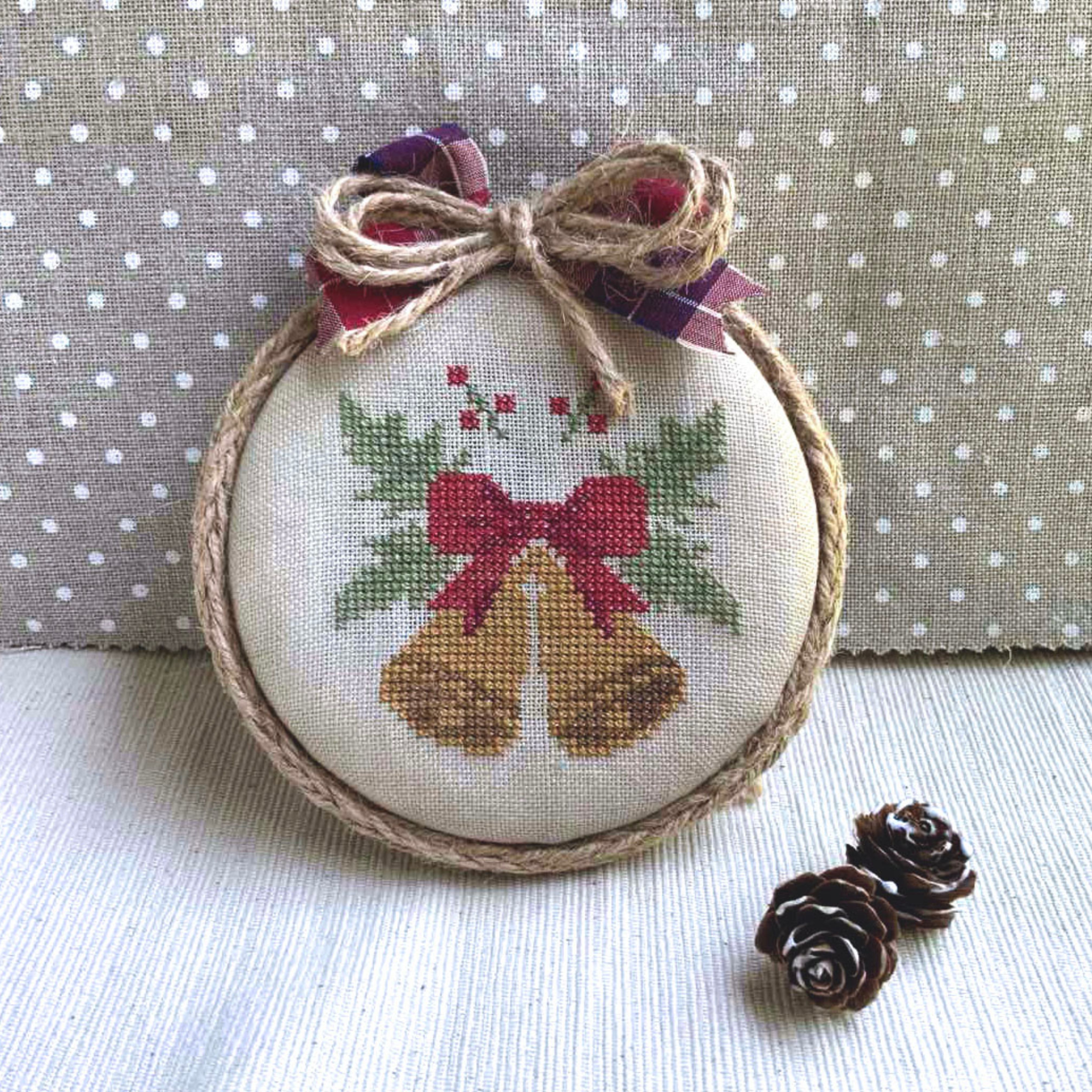 Holly Bells - Christmas Cross Stitch Pattern