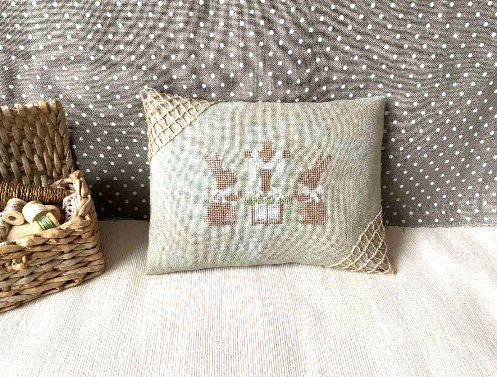 He Is Risen Sampler - Christian Cross Stitch Pattern