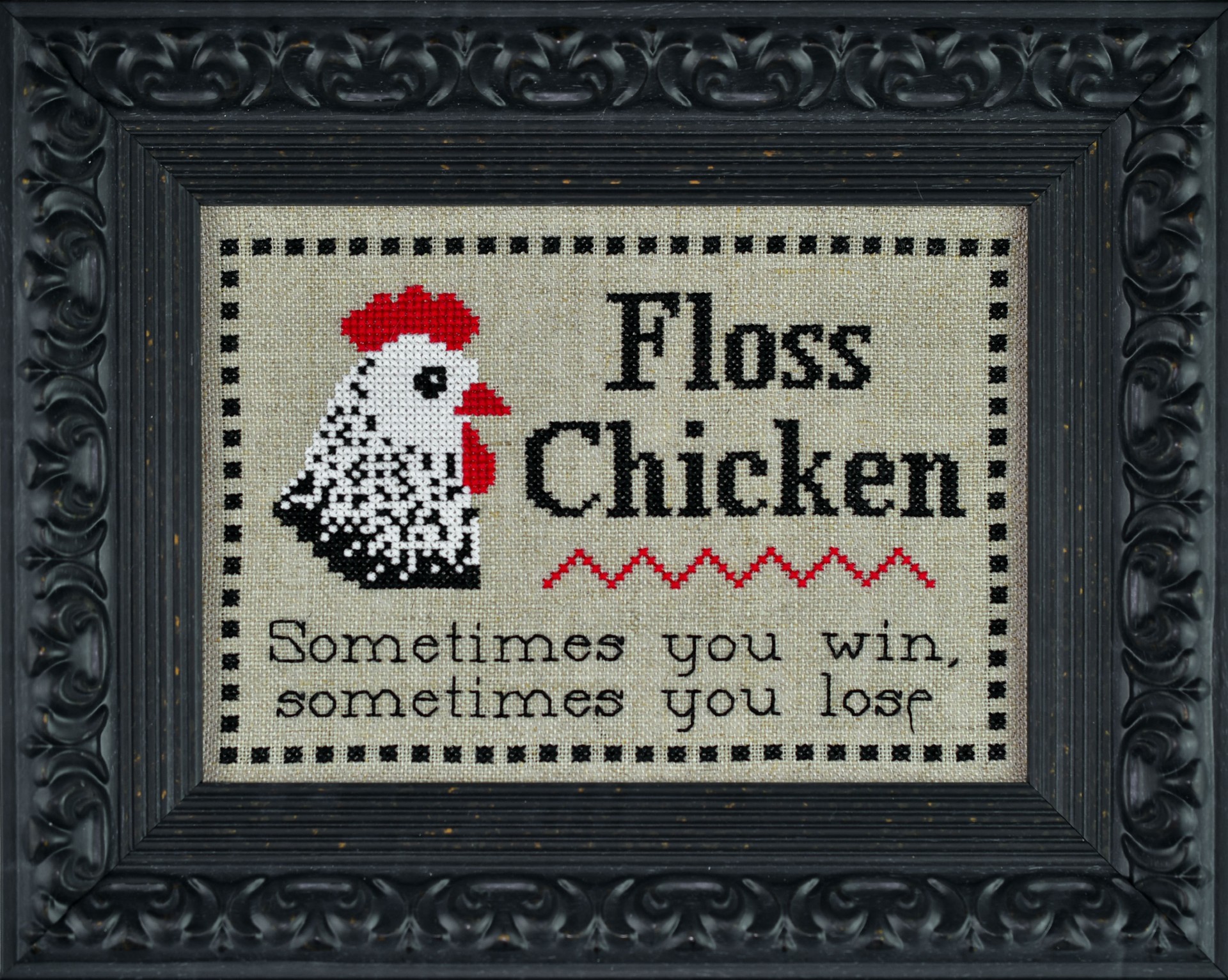 Floss Chicken - Cross Stitch Pattern