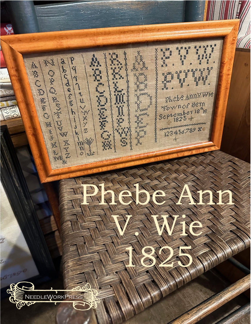 Phebe Ann V. Wie Sampler - Cross Stitch Pattern