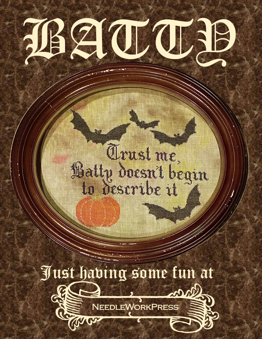 Batty - Halloween Cross Stitch Pattern