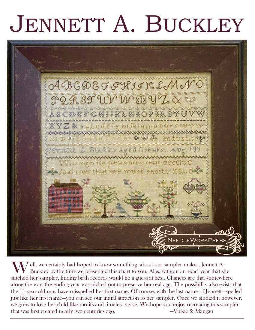 Jennett A. Buckley - Cross Stitch Pattern