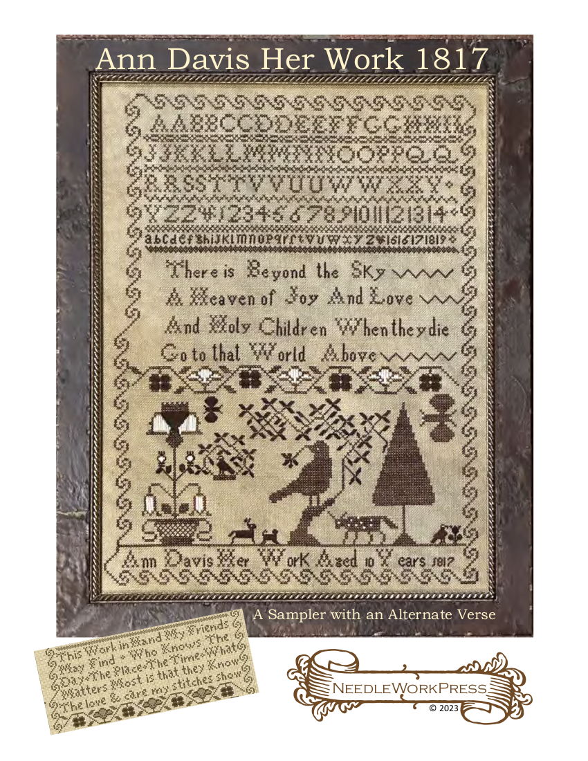 Ann Davis Her Word 1817 - Cross Stitch Pattern