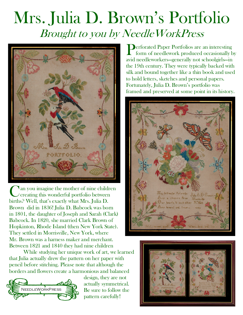 Mrs. Browns Portfolio - Cross Stitch Pattern