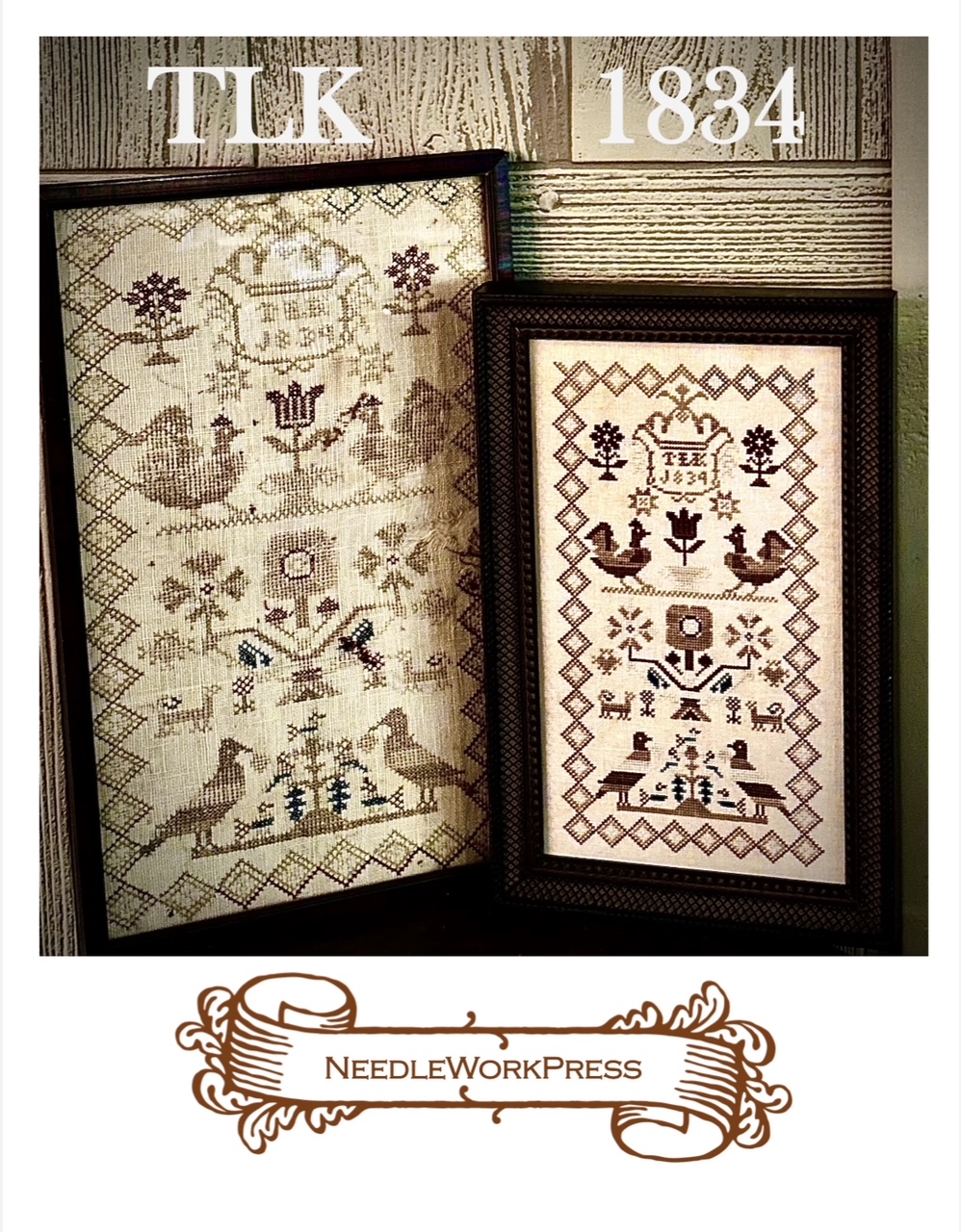 TLK 1834 (Rooster Sampler) - Cross Stitch Pattern
