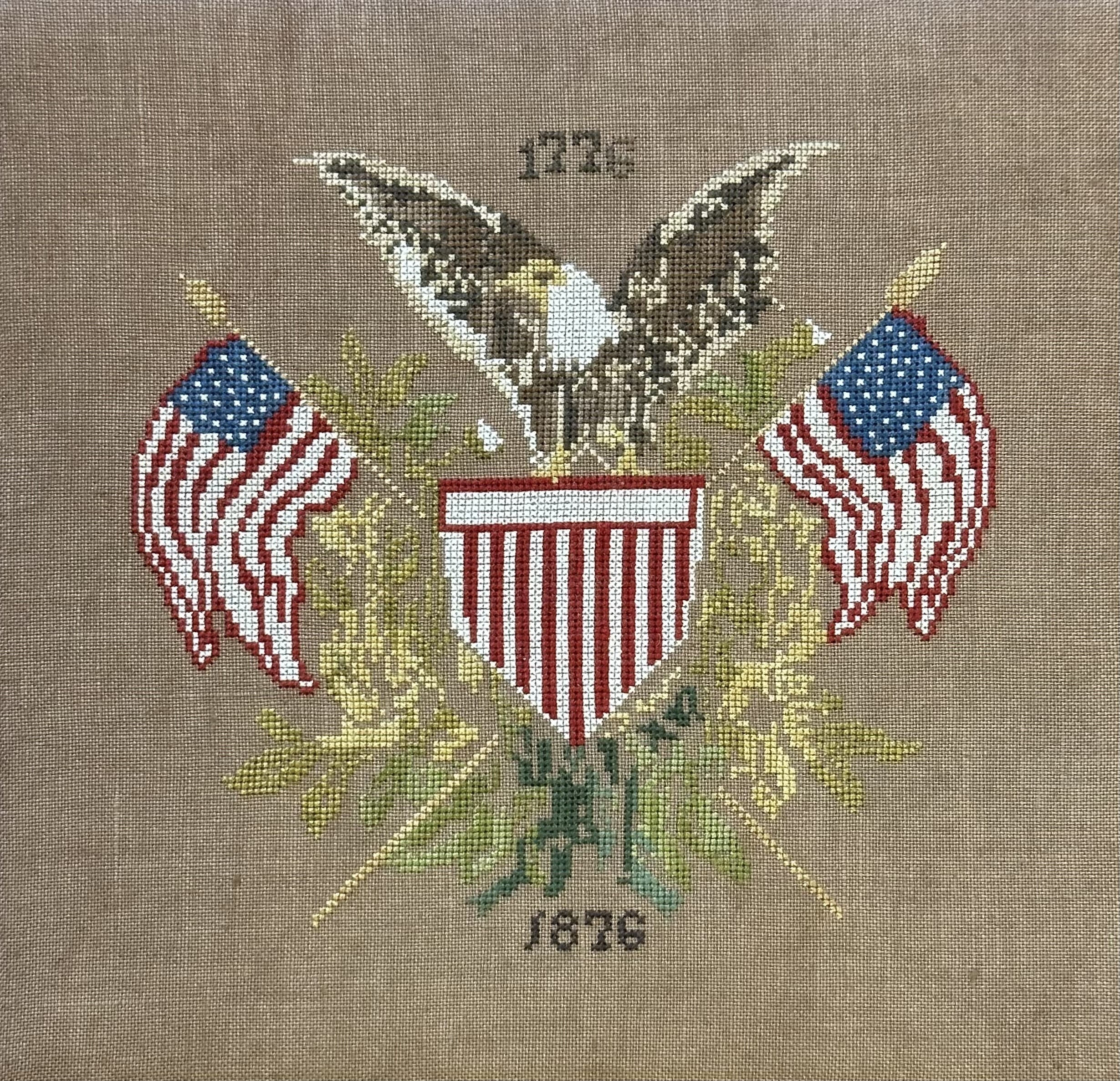 Centennial Eagle - Patriotic Cross Stitch Pattern