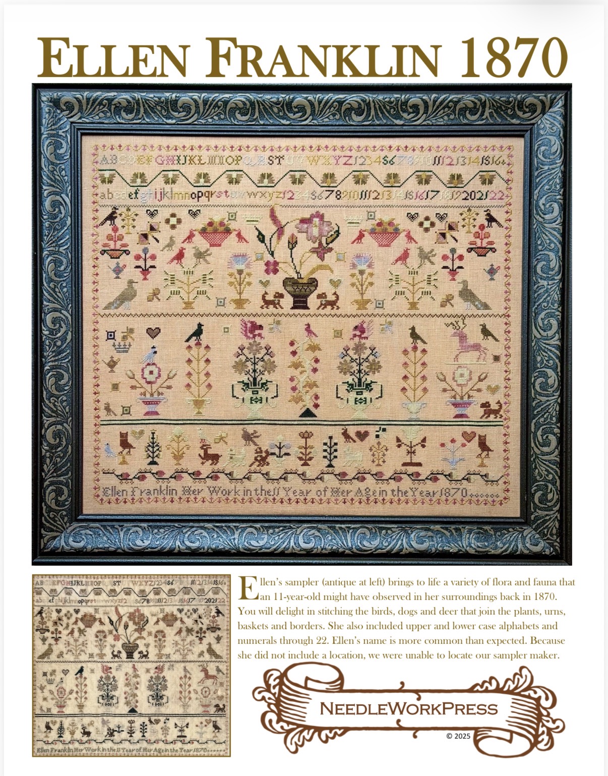 Ellen Franklin - Cross Stitch Pattern