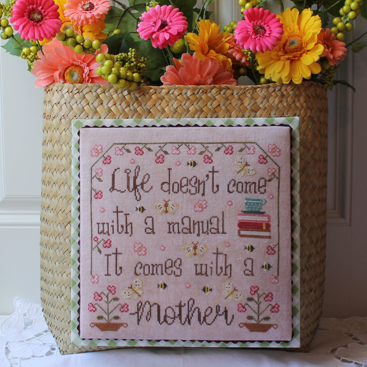 Life comes with a Mother - Cross Stitch Pattern