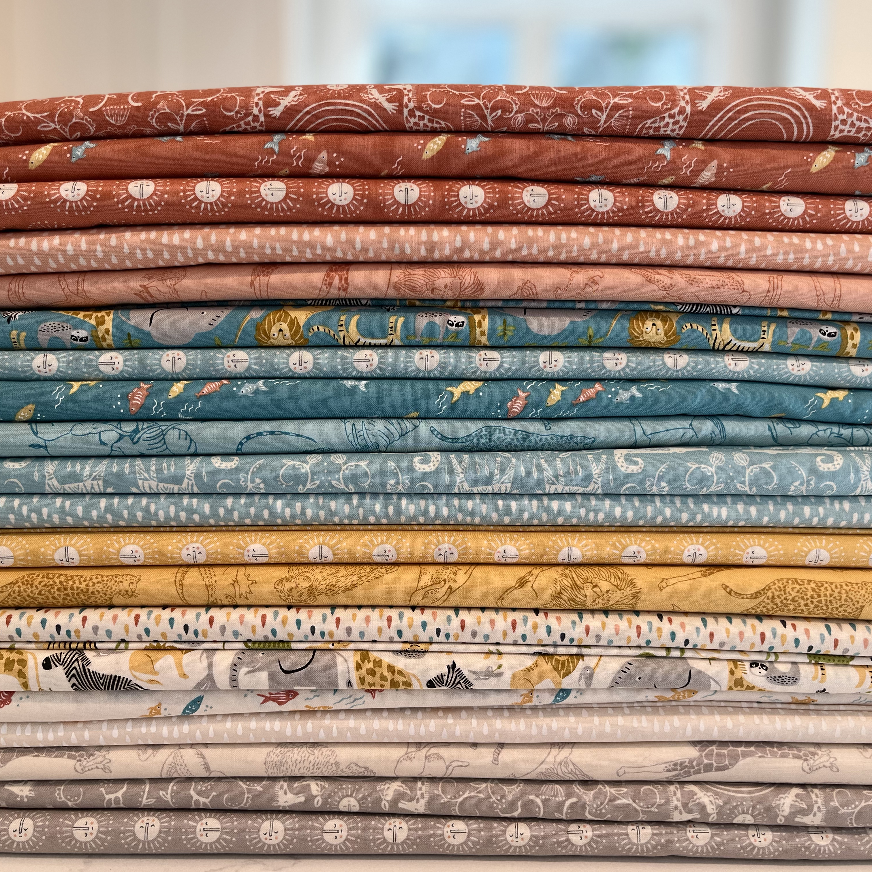 Noahs Ark Hope Sky - Quilt Fabric