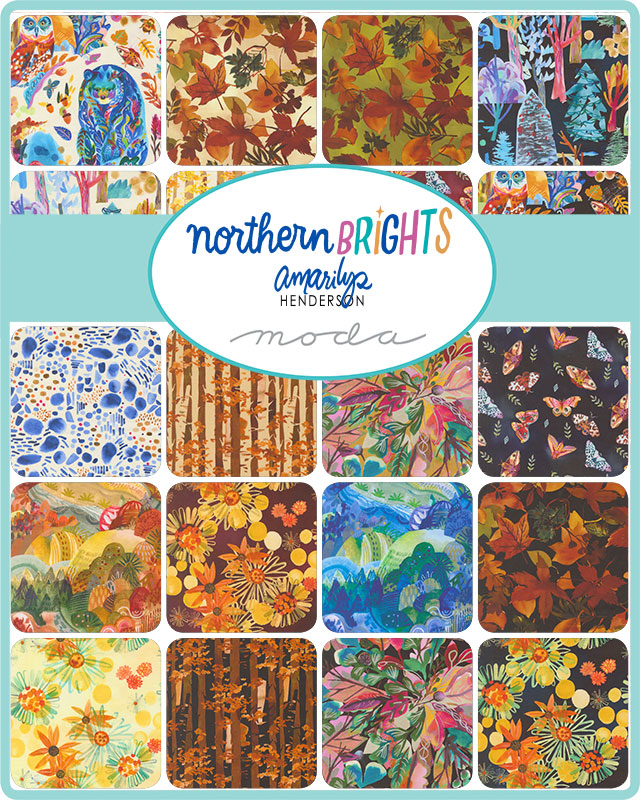 Northern Brights Night Sky - Quilt Panel