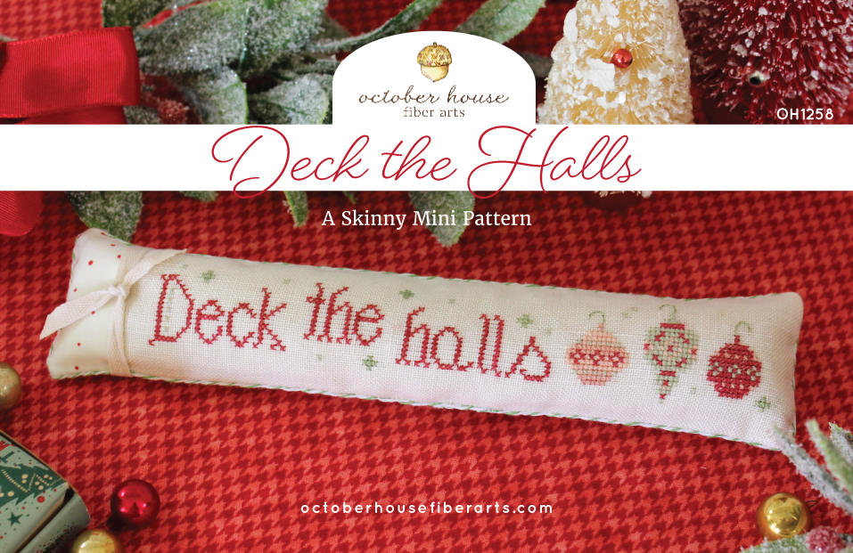 Deck The Halls - Skinny Mini - Cross Stitch Pattern