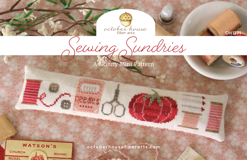 Sewing Sundries - A Skinny Mini - Cross Stitch Pattern