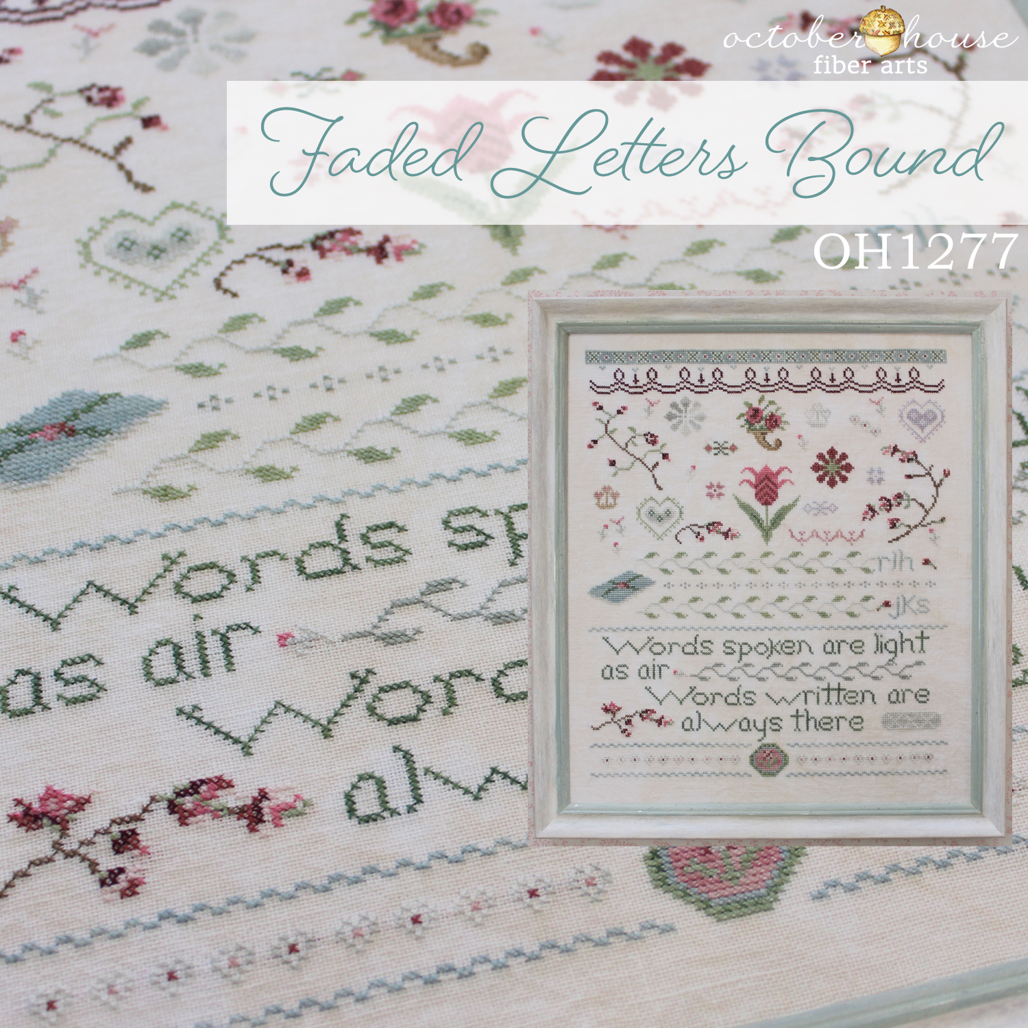 Faded Letters Bound - Cross Stitch Pattern