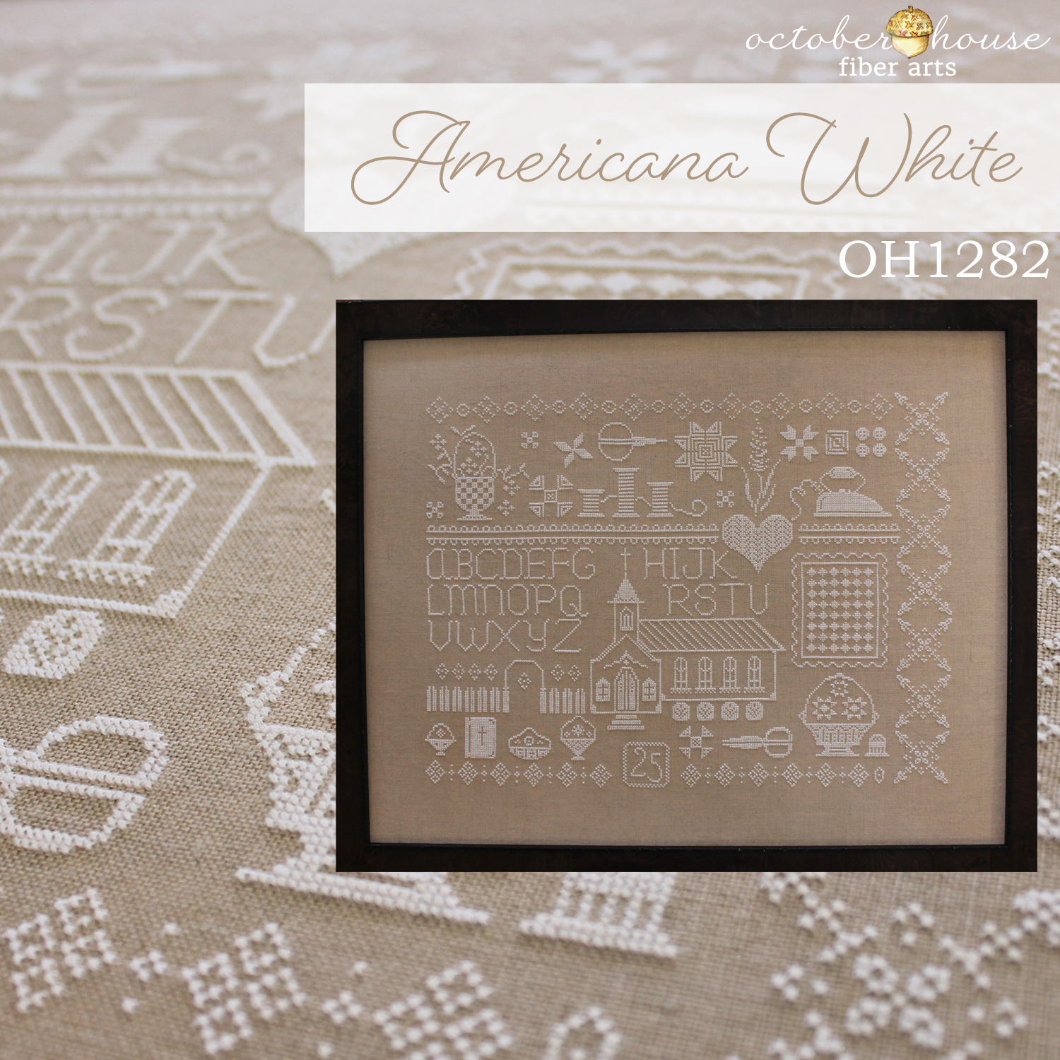Americana White - Cross Stitch Pattern