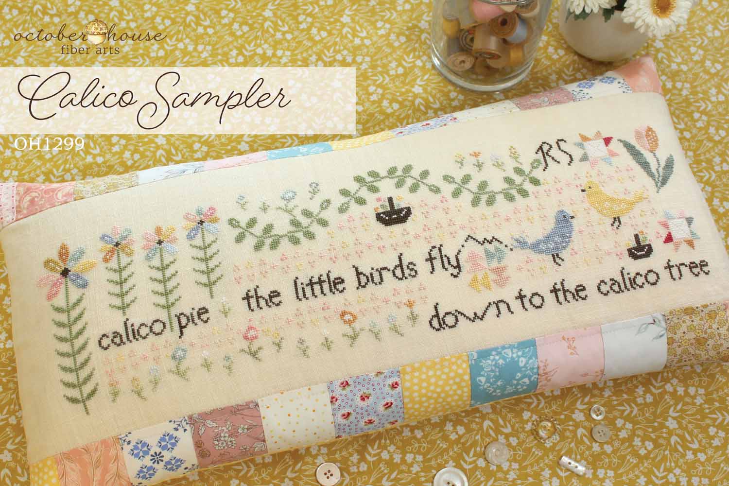 Calico Sampler - Cross Stitch Pattern