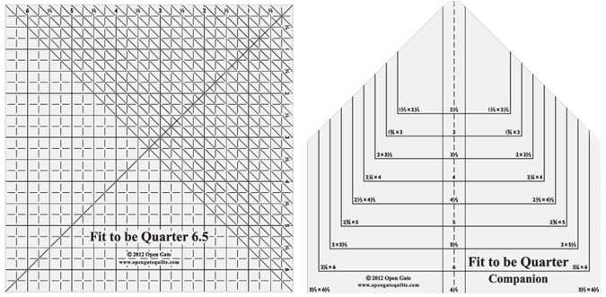 Fit To Be Quarter 6.5" and Companion Ruler