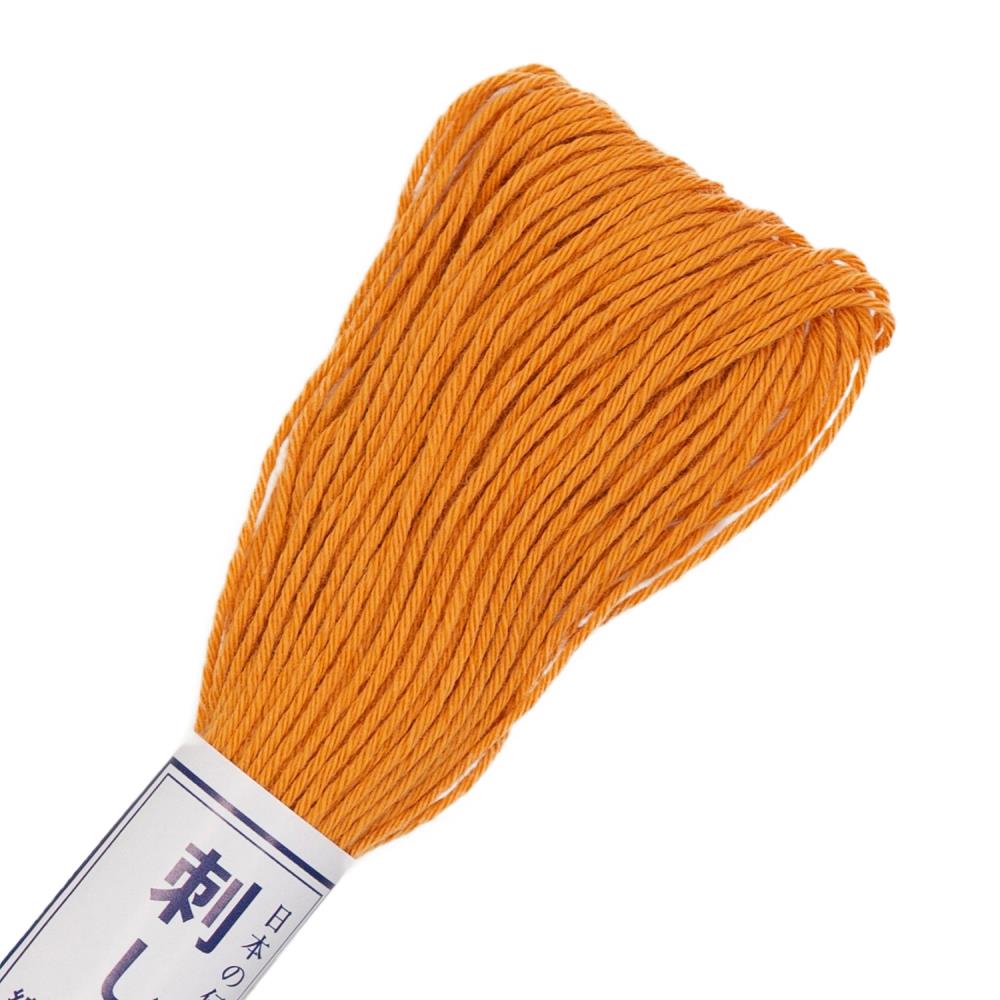 Olympus Sashiko Cotton Thread - Carrot Orange