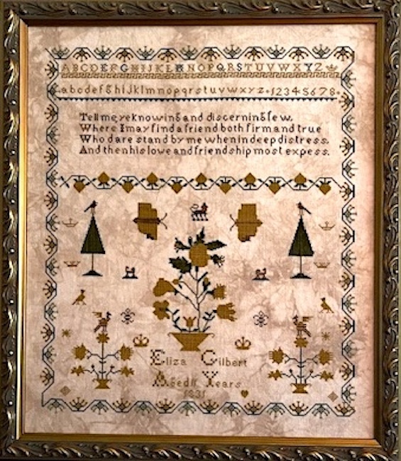 Eliza Gilbert - 1831- Cross Stitch Pattern
