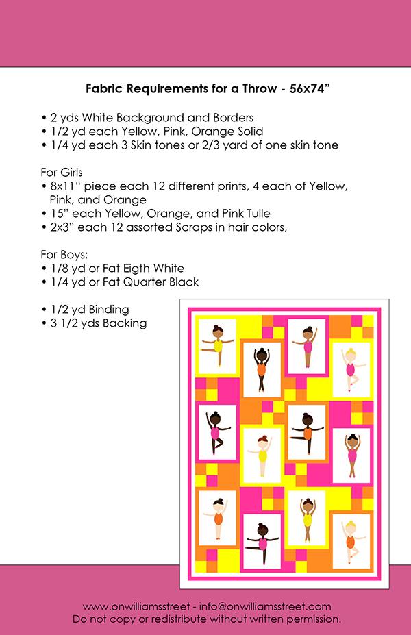 On Williams Street First Position - Quilt Pattern - 123Stitch