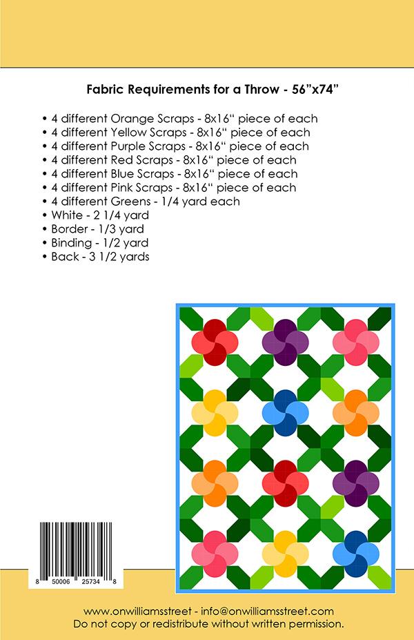 Citrus Grove - Quilt Pattern, different perspective #1, zoomed in. Select this picture to zoom back out.