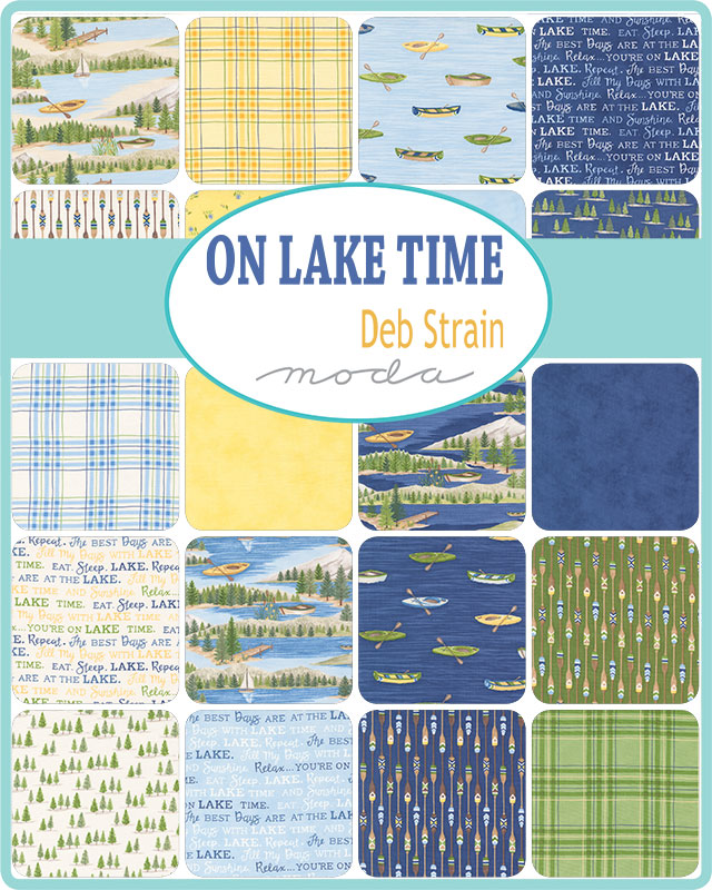 On Lake Time Flower - Daisy - Quilt Fabric